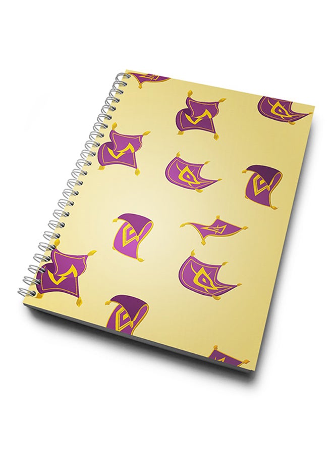 A4 Magic Carpet Aladdin Pattern Notebook Multicolour