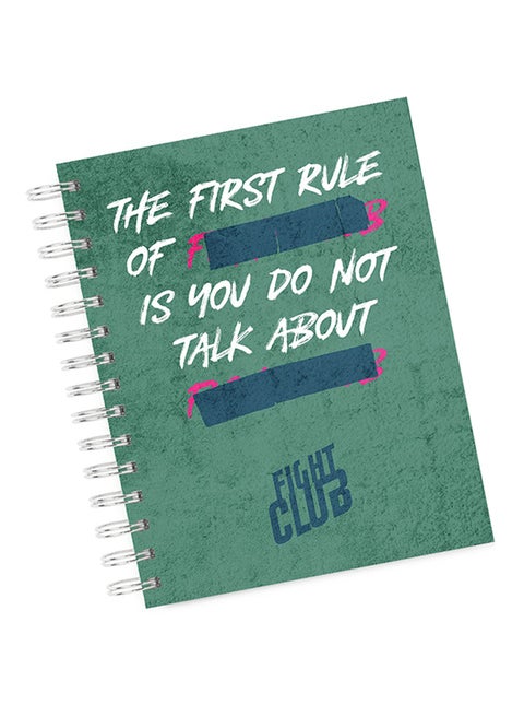 A4 The First Rule of Fight Club Notebook Multicolour