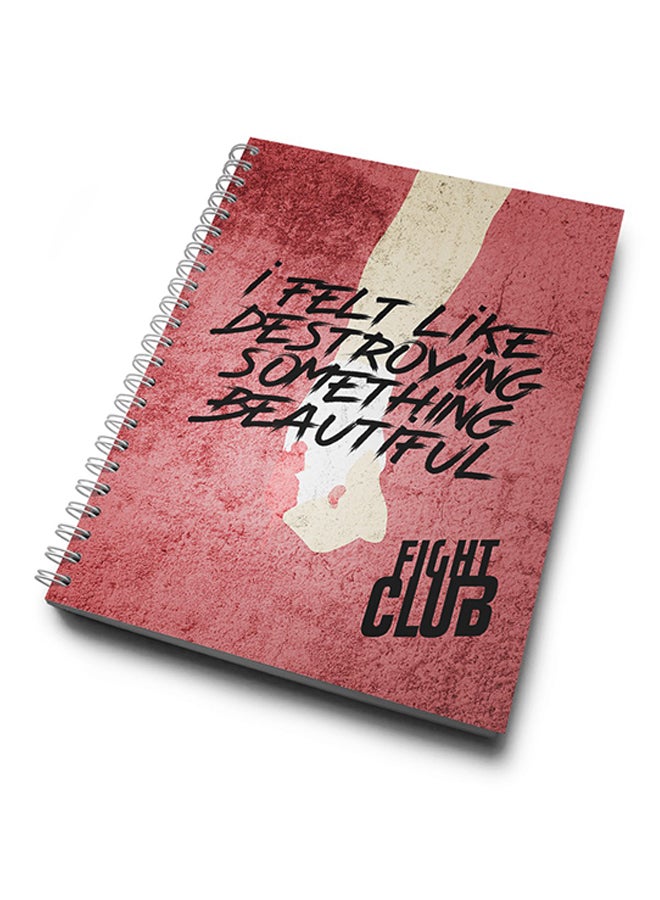 A4 Beautiful Quote Notebook Multicolour