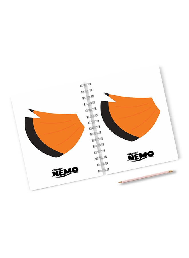 A4 Nemo Tail Design Art Notebook Multicolour