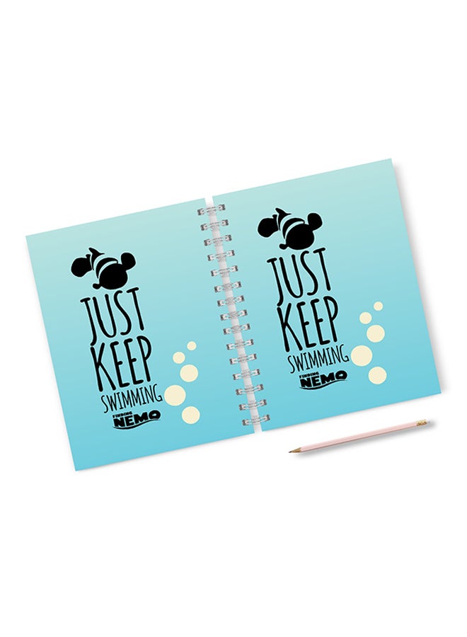 A4 Finding Nemo Quote Notebook Multicolour