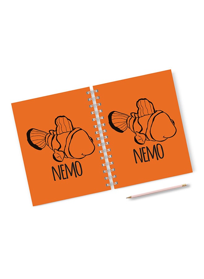 A4 Finding Nemo Cutout Notebook Orange