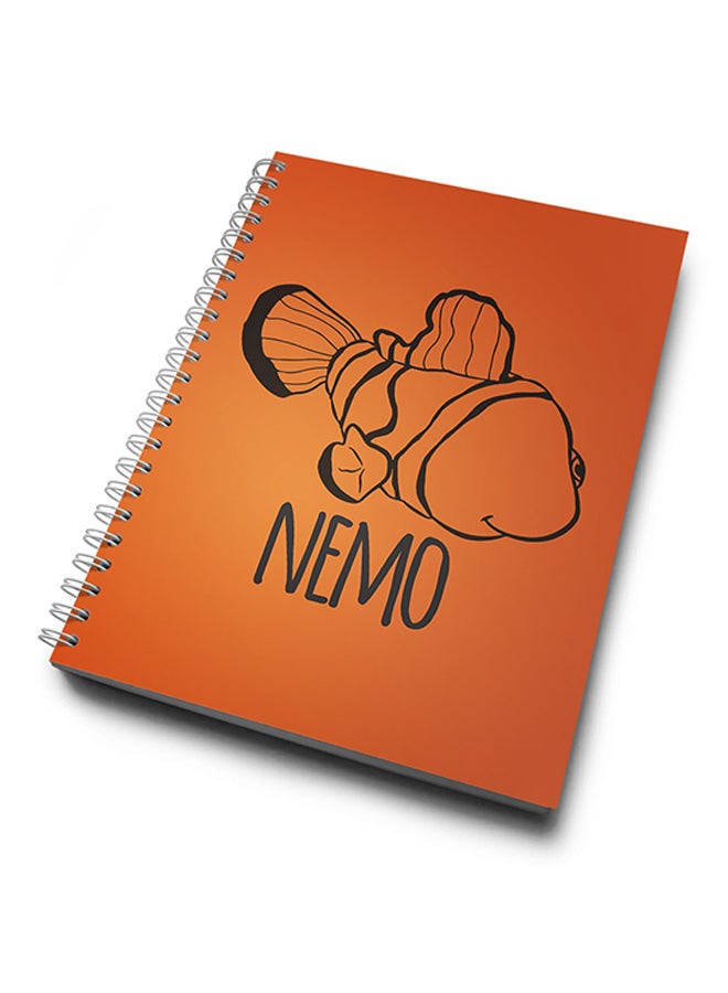 A4 Finding Nemo Cutout Notebook Orange