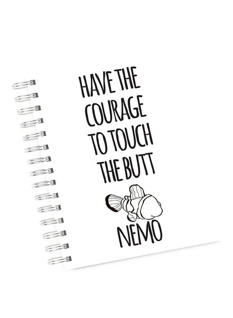 A4 Have Courage Nemo Quote Notebook Multicolour