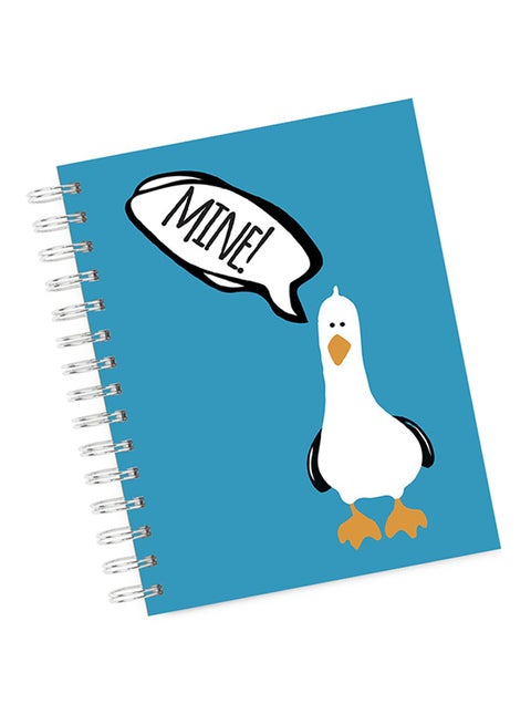 A4 Seagull finding Nemo Notebook Blue