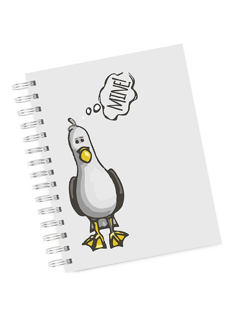 A4 Finding Nemo Bird Notebook White