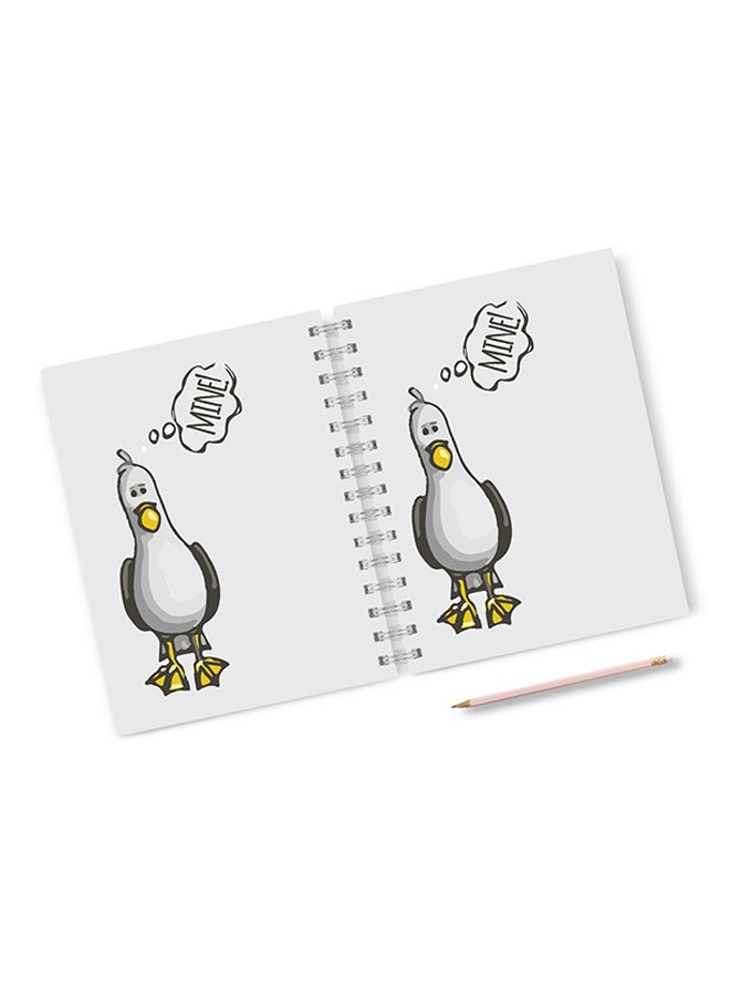 A4 Finding Nemo Bird Notebook White