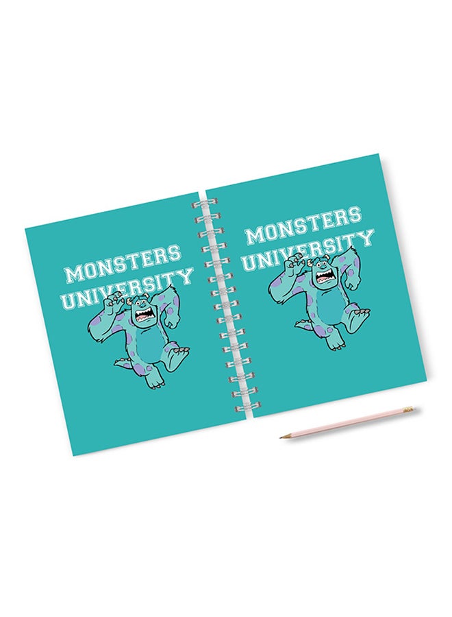 A4 Running Sully Monsters Inc Notebook Green
