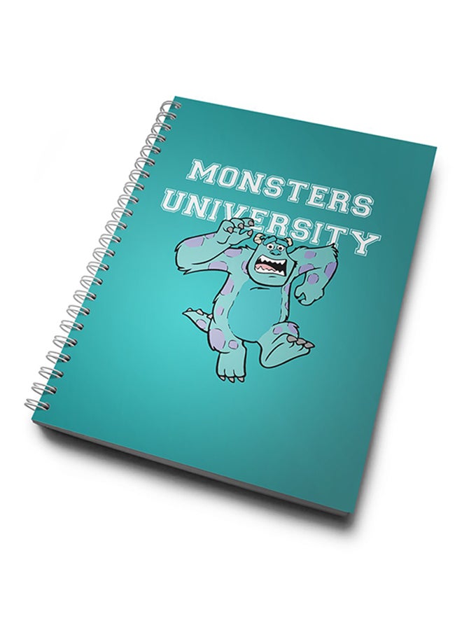 A4 Running Sully Monsters Inc Notebook Green