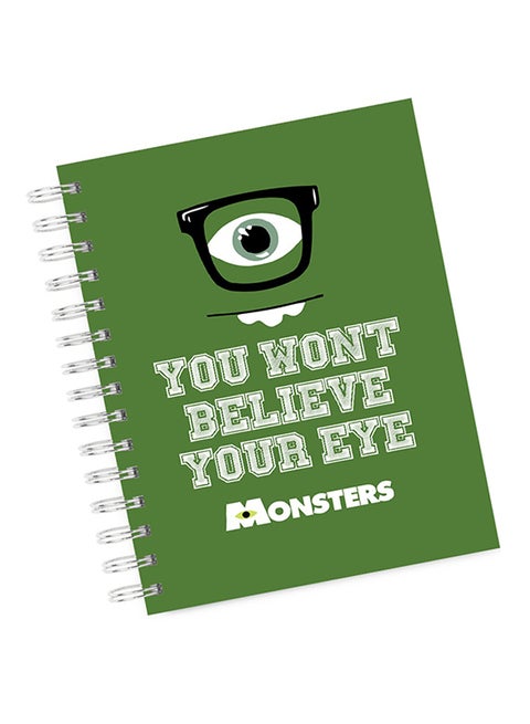 A4 Mike Wazowski Quote Notebook Green