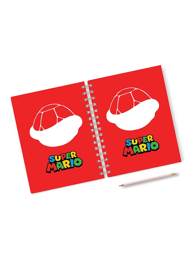 A4 Super MArio Turtle Notebook Multicolour