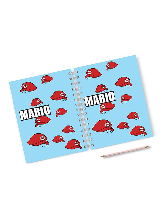 A4 Mario Brother Pattern Notebook Multicolour