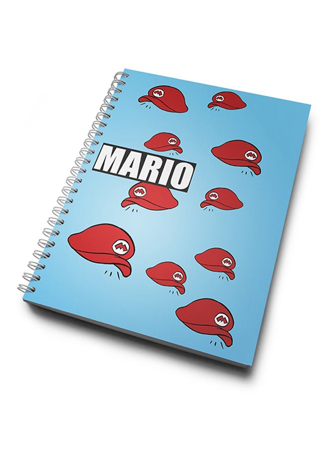 A4 Mario Brother Pattern Notebook Multicolour