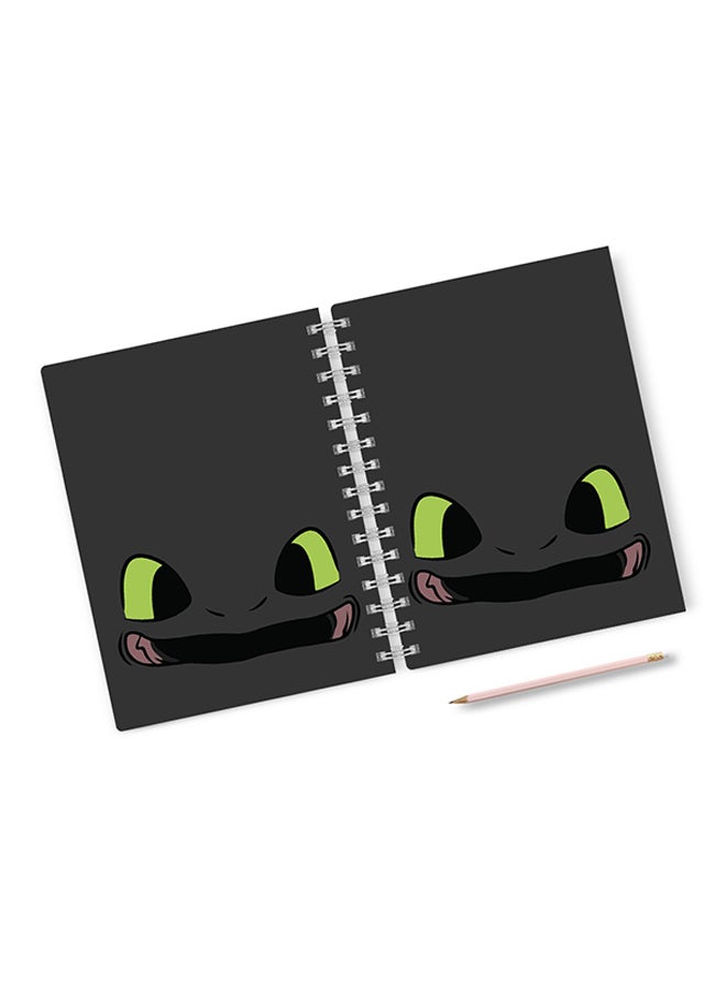 A4 Minimal Toothless Notebook Multicolour