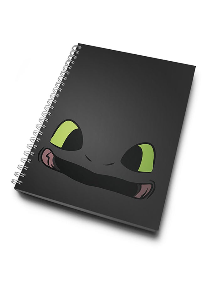 A4 Minimal Toothless Notebook Multicolour