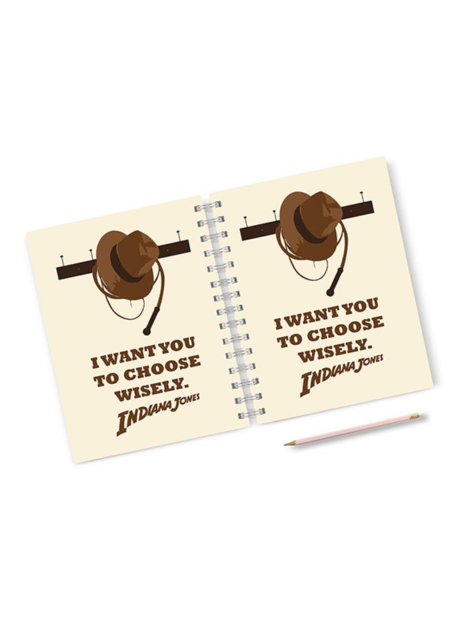 A4 I want you choose Quote Notebook Beige