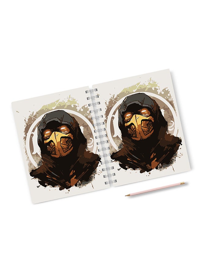 LOUD UNIVERSE - A4 Sub Zero Mortal Kombat Character Notebook Multicolour - Image 1