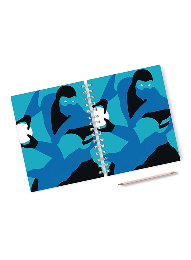 A4 Mortal Kombat Character Art Notebook Multicolour