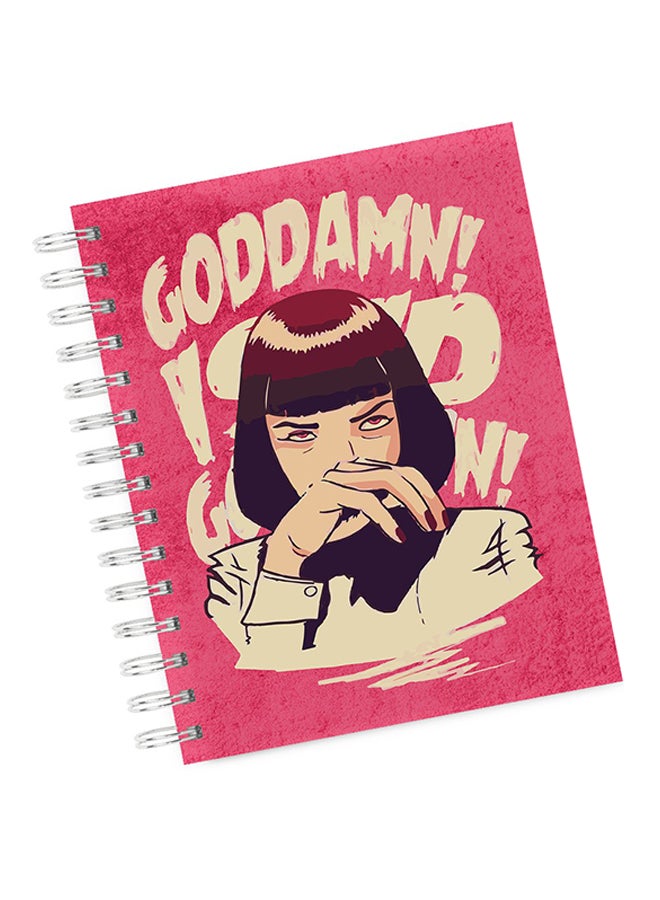 LOUD UNIVERSE - A4 Pulp Fiction Quote Notebook Multicolour - Image 1