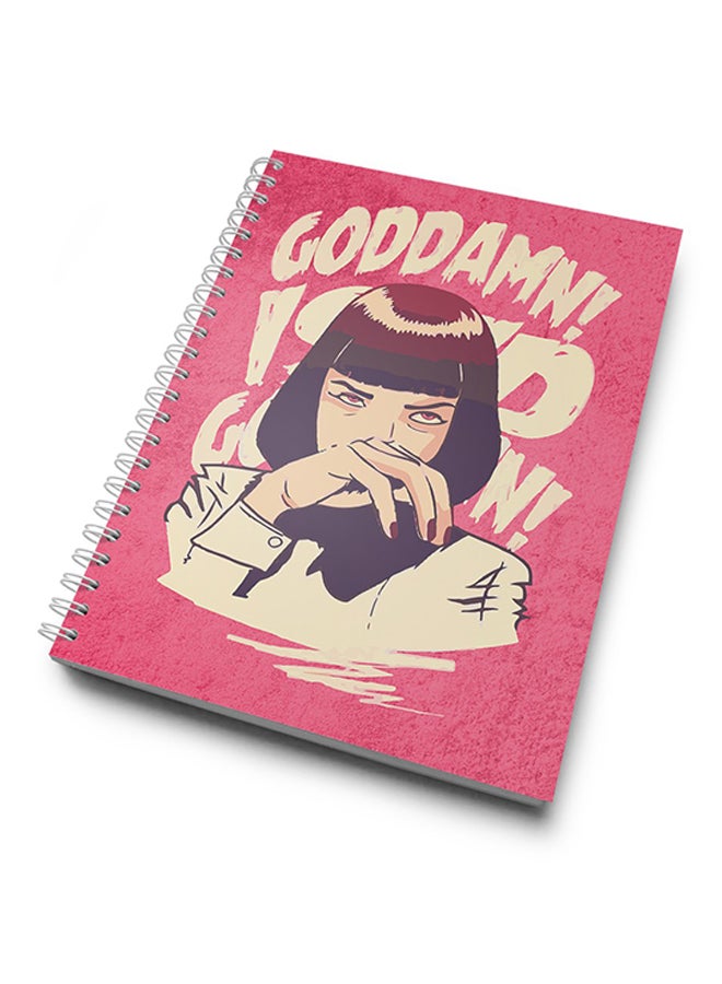LOUD UNIVERSE - A4 Pulp Fiction Quote Notebook Multicolour - Image 1