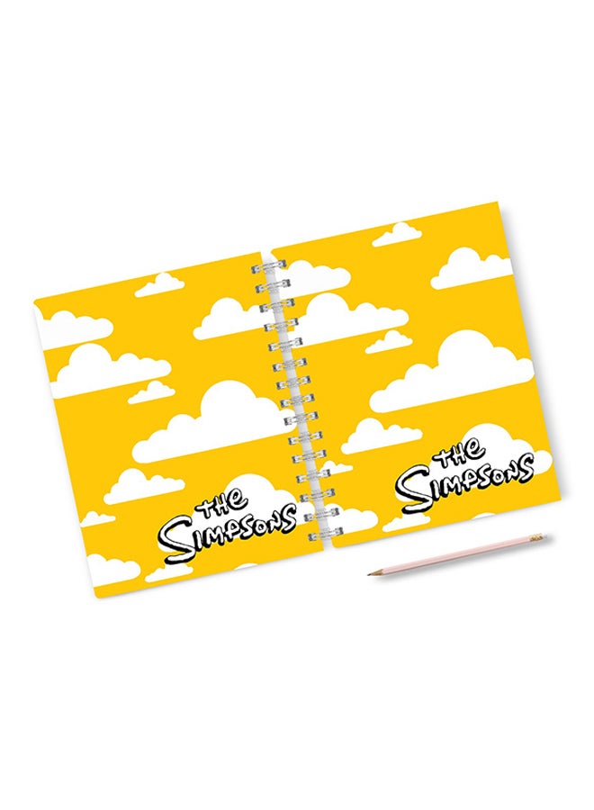 A4 The Simpsons Minimal Notebook Multicolour