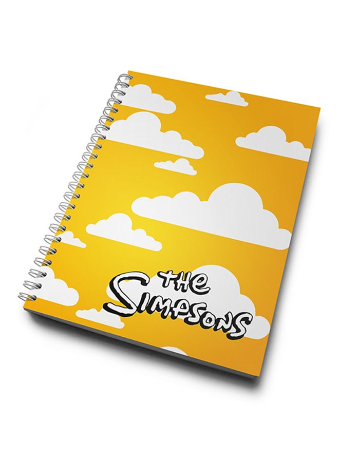 A4 The Simpsons Minimal Notebook Multicolour