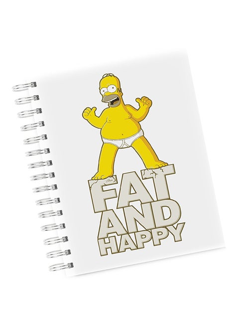 A4 Fat and Happy Notebook Multicolour