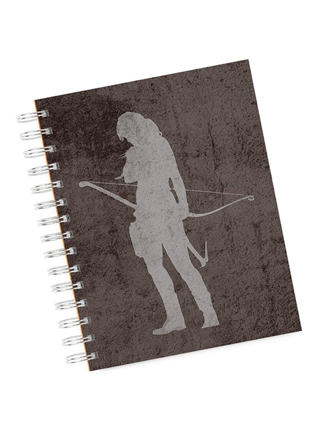 A4 Shape Tomb Raider Bow and Arrow Notebook Multicolour