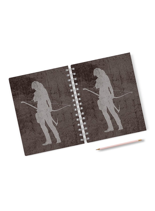 A4 Shape Tomb Raider Bow and Arrow Notebook Multicolour