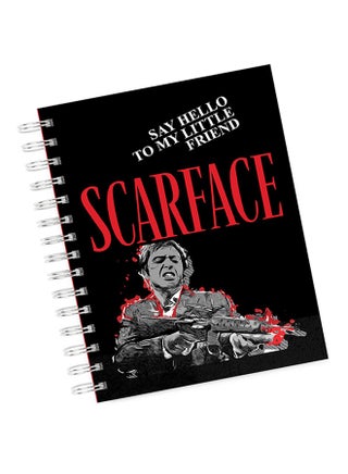 A4 Quote Say Hello Tony Montana Notebook Multicolour - v1555316325/N23400503A_1