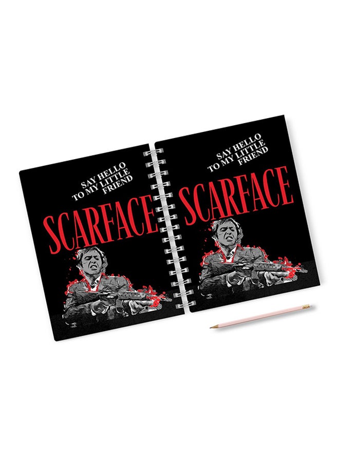 A4 Quote Say Hello Tony Montana Notebook Multicolour