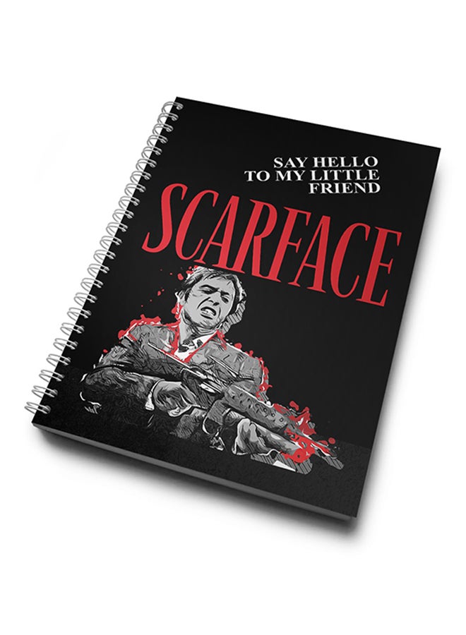 A4 Quote Say Hello Tony Montana Notebook Multicolour