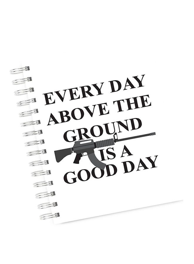 A4 Gun Style Tony Montana Notebook Multicolour