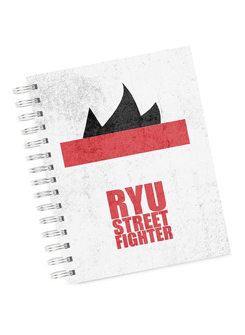 A4 Street fighter Classic Character Notebook Multicolour