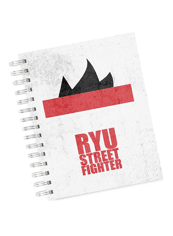 A4 Street fighter Classic Character Notebook Multicolour