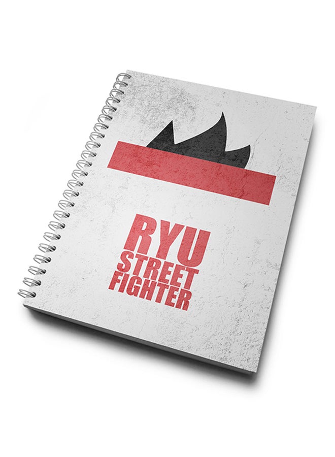 A4 Street fighter Classic Character Notebook Multicolour
