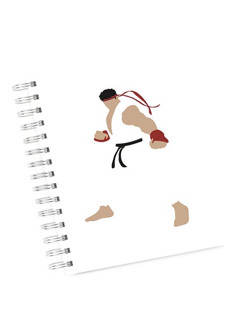 A4 Ryu Street Fighter Notebook Multicolour