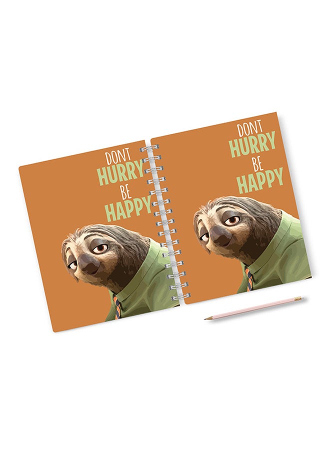A4 Dony Hurry Zootopia Funny Notebook Multicolour
