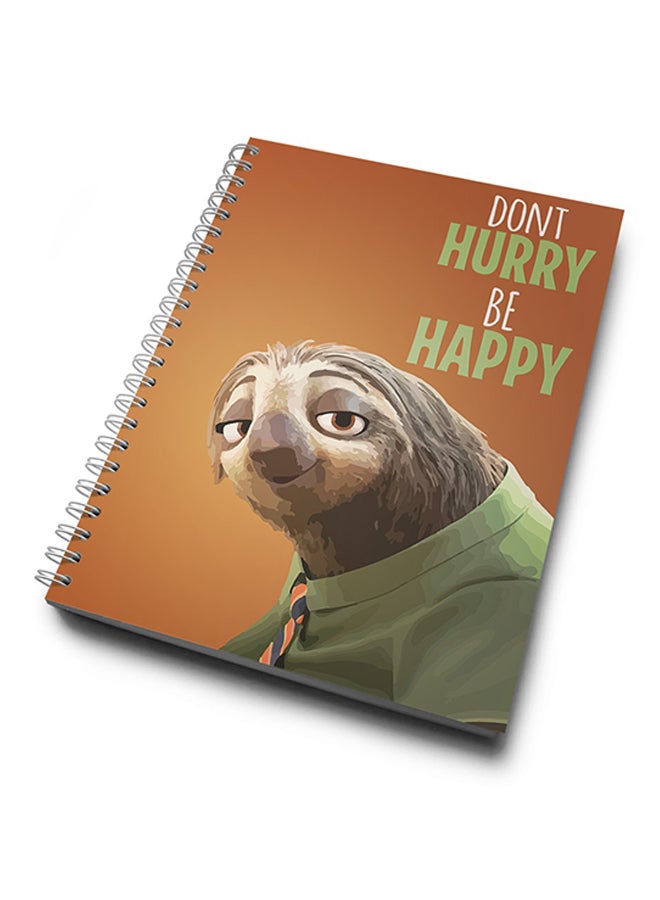 A4 Dony Hurry Zootopia Funny Notebook Multicolour