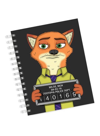 A4 Nick Wilde Arrest Notebook Multicolour - v1555316352/N23400555A_1