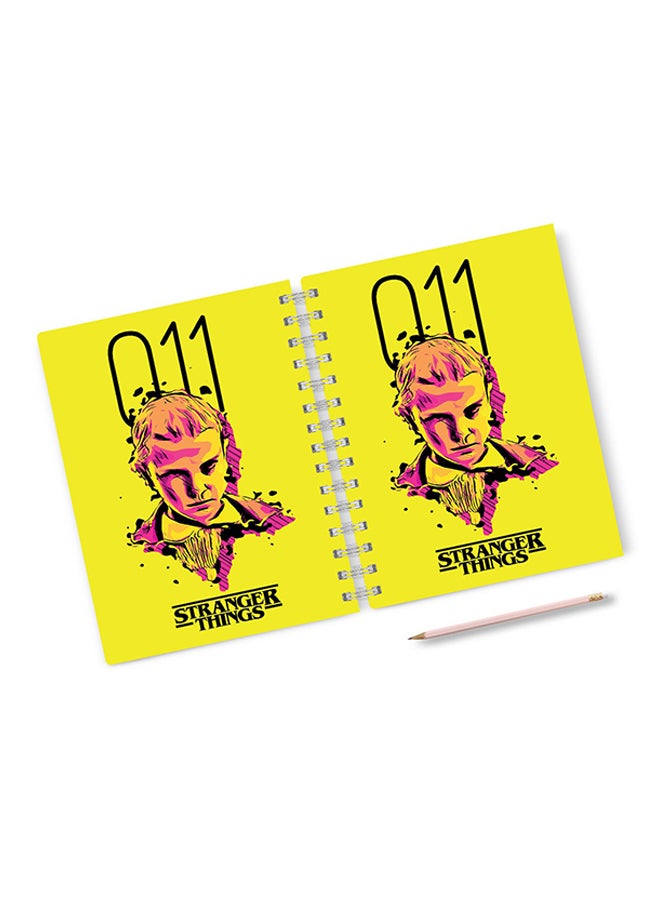 A4 Be Eleven Stranger Things Notebook Multicolour