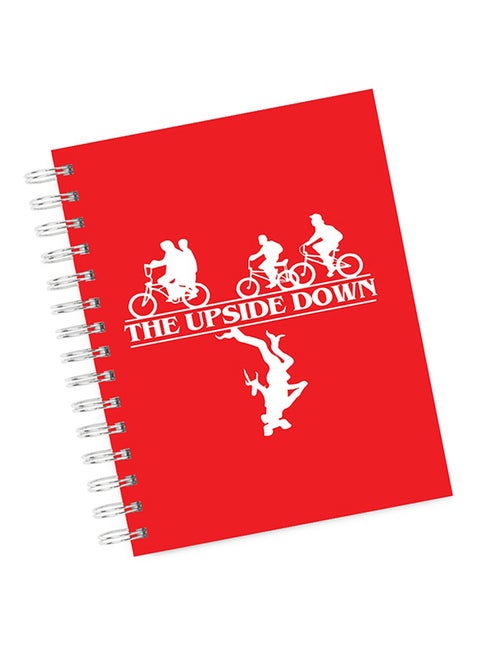 A4 Demegrogon Stranger Things Notebook Red