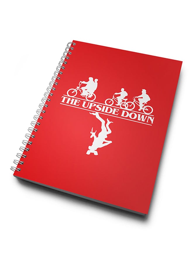 A4 Demegrogon Stranger Things Notebook Red