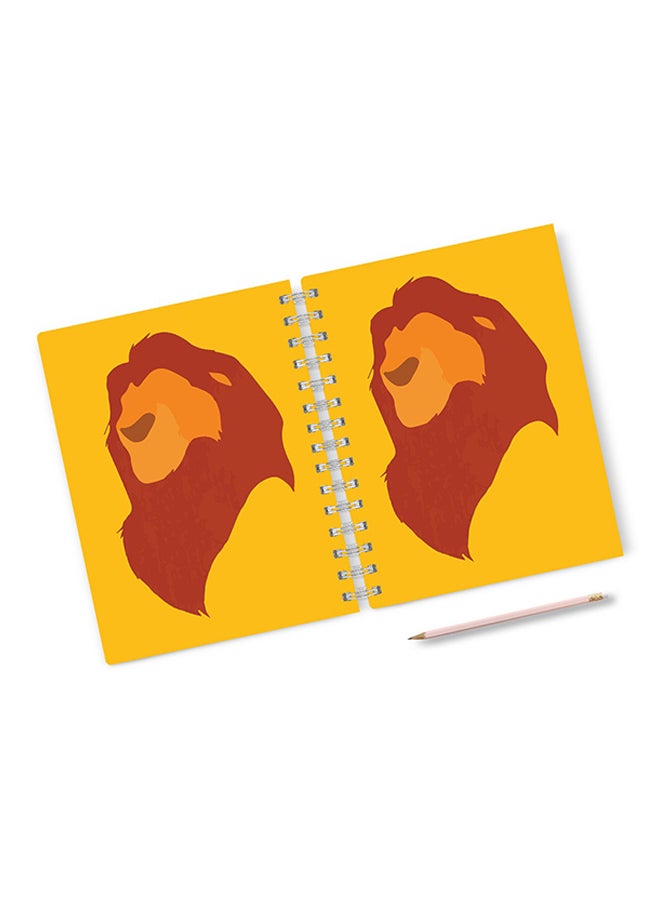 A4 The Lion King Notebook Multicolour