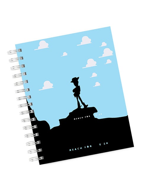 A4 Woody Pattern Toy Story Notebook Multicolour