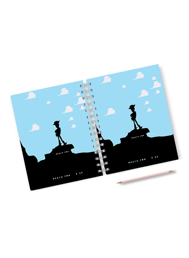 A4 Woody Pattern Toy Story Notebook Multicolour