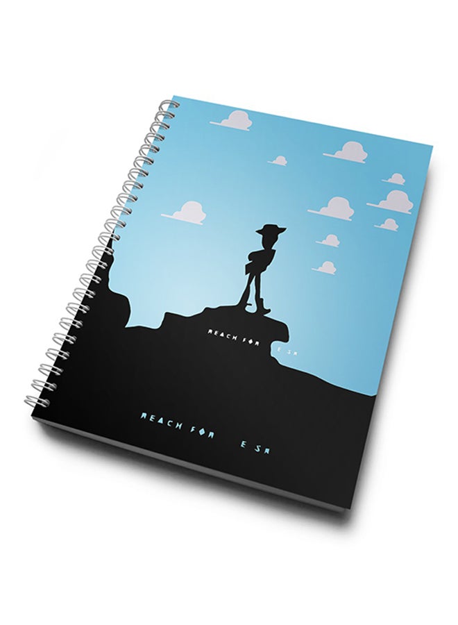A4 Woody Pattern Toy Story Notebook Multicolour