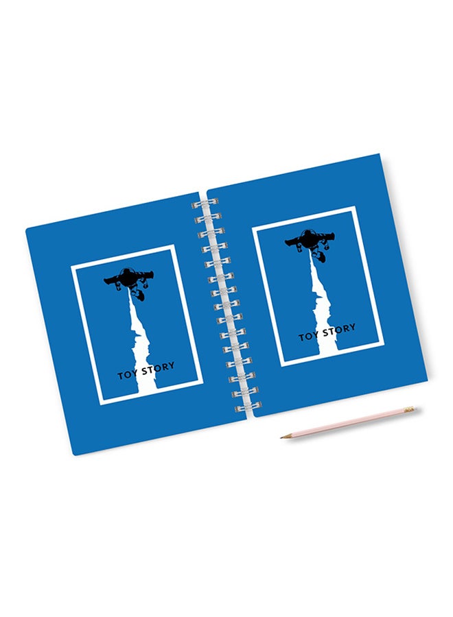 A4 Lighting Buzz Notebook Blue