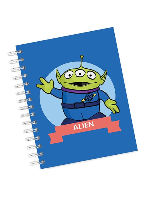 A4 Alien Toy Story Character Notebook Blue