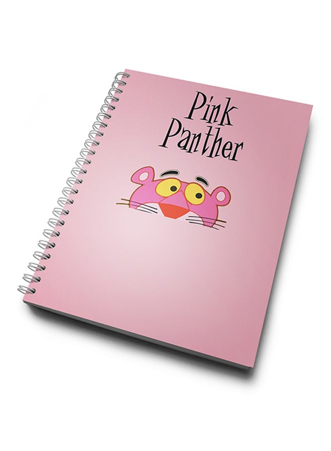 A4 Pink Panther Notebook Multicolour